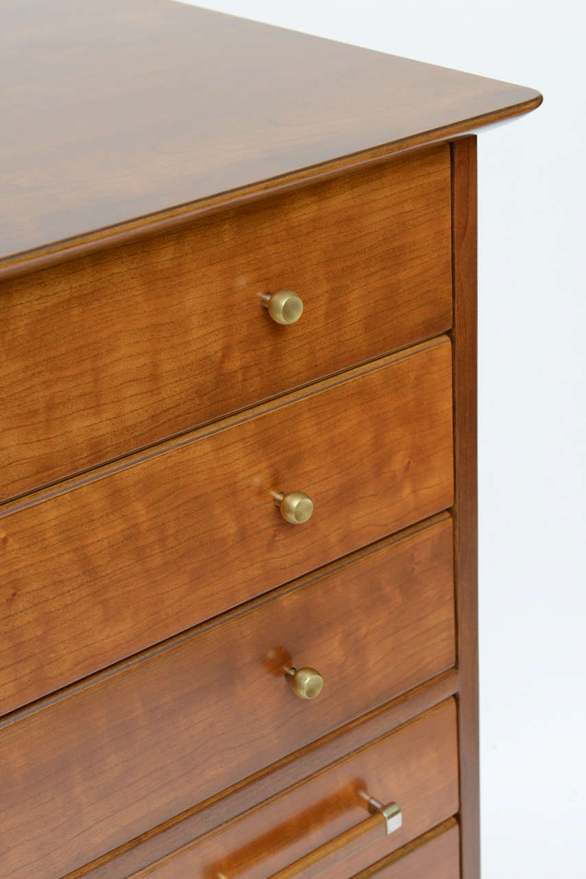 Mid-20th Century Renzo Rutili 50s Modern Chest of Drawers for Johnson Furniture